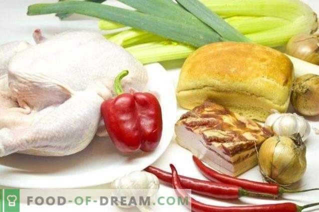 Pollo ripieno con verdure e pancetta