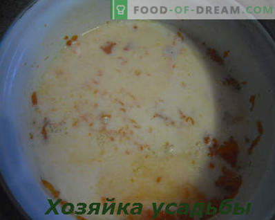 Come cucinare il porridge di zucca nel latte, ricetta passo-passo con una foto