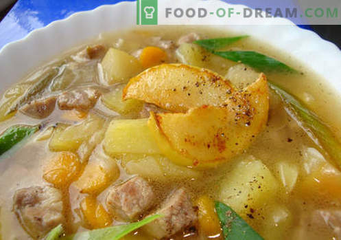 Zuppa di maiale - le migliori ricette. Come cucinare correttamente e gustoso zuppa di brodo di maiale.