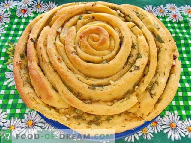 Pane a spirale con erbe e aglio