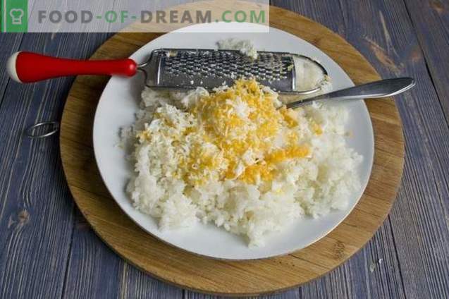 Polpettine con riso e uova al forno