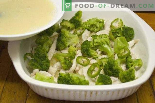 Casseruola con broccoli e filetto di pollo