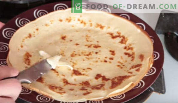 Pancakes su latte acido, ricette spesse, sottili, openwork, lussureggianti