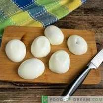 Einfacher Eiersnack mit Pilzpastete