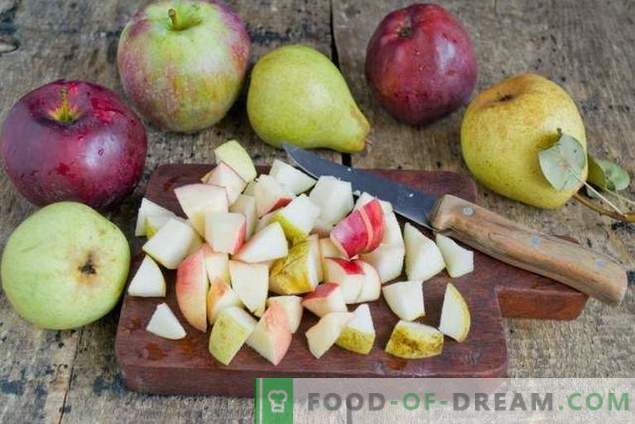 Torta con pere e mele - dessert di tè d'autunno