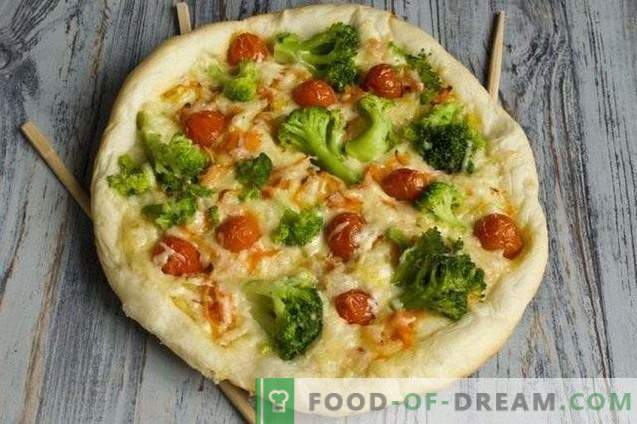Pizza magra con broccoli e tofu