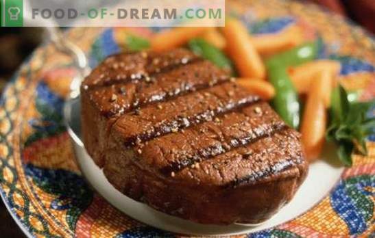 Bistecca di manzo - la felicità dei mangiatori di carne! Ricette di diverse bistecche di manzo con formaggio, prugne, patate, aglio, sesamo