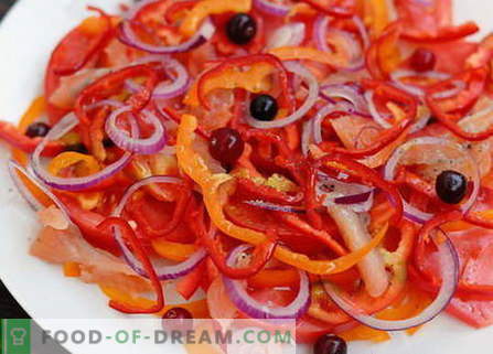 Le insalate rosse sono le migliori ricette. Come cucinare correttamente e insalate rosse.