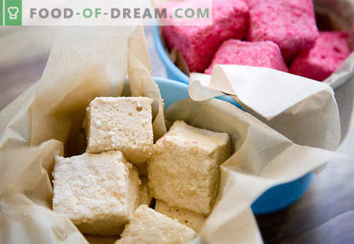 Homemade marshmallows - the best recipes. How to cook marshmallows at home.