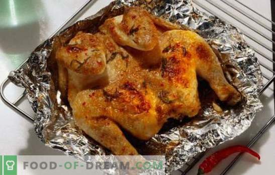 Pollo profumato e succoso al cartoccio nel forno - rapidamente, semplicemente e gustoso. Cottura di pollo in carta stagnola nel forno - ricette passo dopo passo
