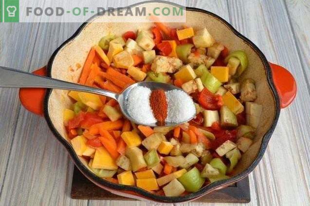 Zuppa di zucca con peperoni e patate