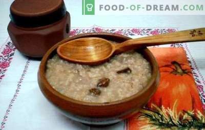 Cottura di porridge d'orzo in acqua - una sana colazione in venti minuti. Come cucinare il porridge d'orzo su acqua e latte?