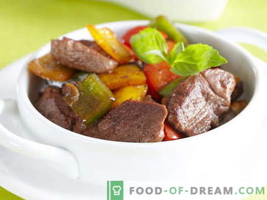 Carne con pepe dolce (bulgaro) - le migliori ricette. Cucinando correttamente carne con peperoni dolci.