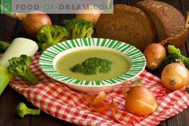 Zuppa di crema di broccoli dietetici