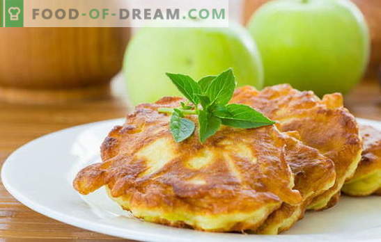 Pancakes con mele - pasticcini gustosi e salutari senza problemi. Frittelle di ricette tradizionali e originali con mele