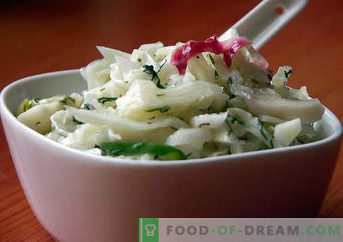 Insalata con cipolle sottaceto - una selezione delle migliori ricette. Come correttamente e gustoso per preparare un'insalata con cipolle sottaceto.