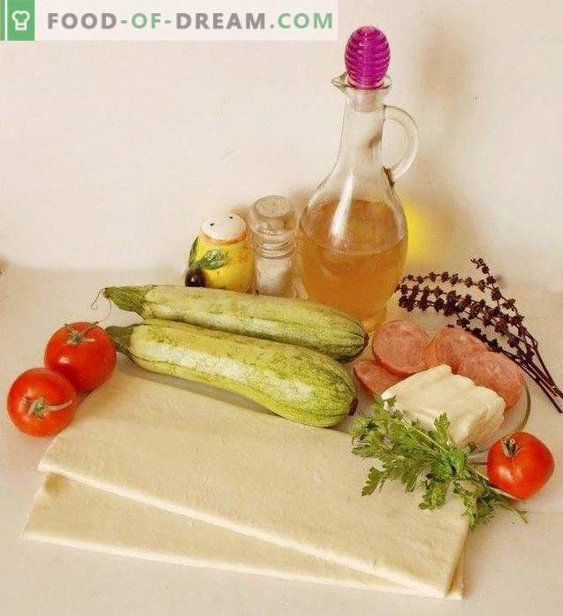 Tortino mediterraneo con zucchine, prosciutto e formaggio
