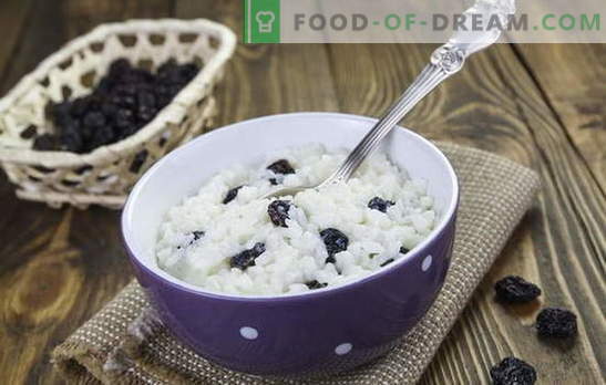 Il riso con l'uvetta non è solo kutya! Ricette per deliziosi piatti di riso con uvetta: braciole, cereali, casseruole, pilaf e dessert