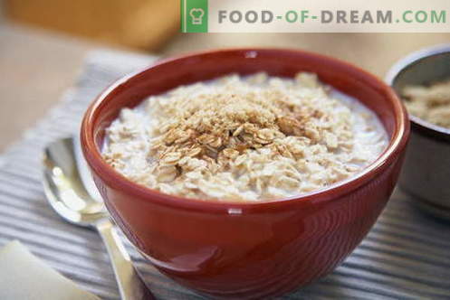 Farina d'avena - le migliori ricette. Come cucinare il porridge.