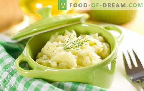 Un contorno semplice e versatile - purè di patate con latte. Purè di patate con latte, come piatto indipendente
