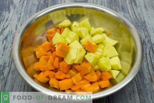 Salsa di pomodoro con carote e mele per l'inverno