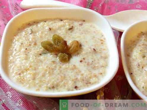 porridge di grano - le migliori ricette. Come cucinare il porridge di grano.