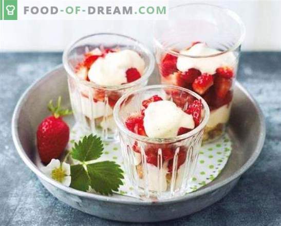 Dessert con fragole: ricette con foto per un'estate dolce. Varianti di diversi dolci con fragole: torte, creme, gelati, pastila