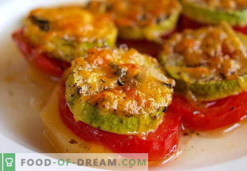 Zucchine con pomodori - le migliori ricette. Come preparare correttamente e gustose zucchine cotte con pomodori.