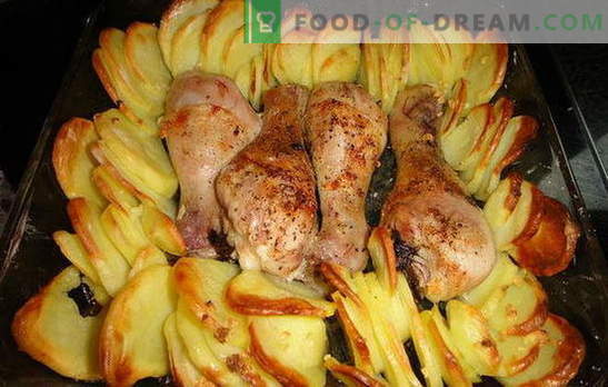 Cosce di pollo con patate al forno - una cena meravigliosa! Ricette per zampe di pollo con patate al forno: 7 varianti di un piatto