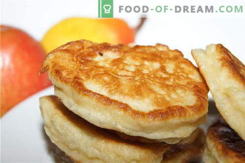 Le frittelle sono le migliori ricette. Come cucinare correttamente e gustoso pancake lussureggianti.
