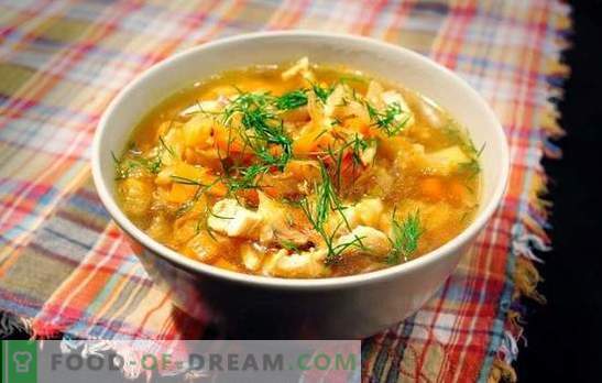La zuppa di crauti con carne di maiale è un piatto russo per tutti i tempi. Ricette zuppa di cavoli da crauti con carne di maiale, funghi, fagioli, miglio