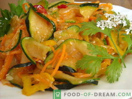 Zucchine alla coreana - le migliori ricette. Come cucinare correttamente e gustose zucchine in coreano.