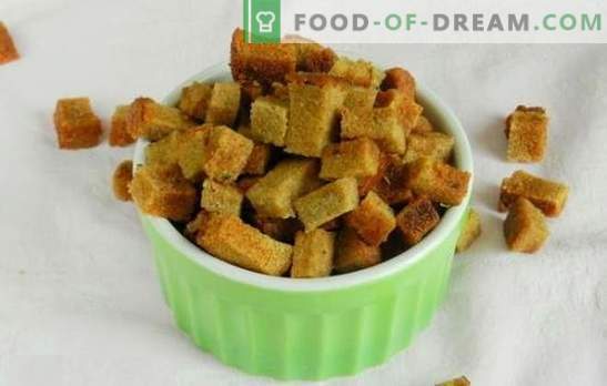 Cracker con aglio - una geniale invenzione di cucina parsimoniosa! Ricette antipasti senza pari e piatti di pane raffermo 