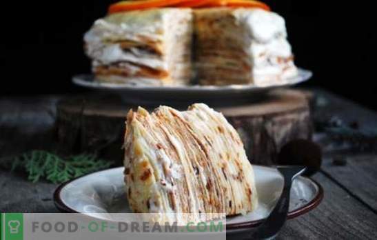 Pancake cake con crema pasticcera - diverse opzioni per un dessert delicato. Le migliori ricette di torta pancake con crema pasticcera
