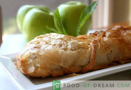 Strudel di mele: le migliori ricette. Come cucinare correttamente e gustoso lo strudel con le mele.