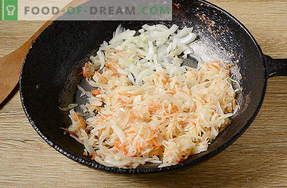 Solyanka di crauti con capezzoli: un pasto rapido e sano. Autore passo dopo passo ricetta fotografica per zuppe di crauti con salsicce e sottaceti
