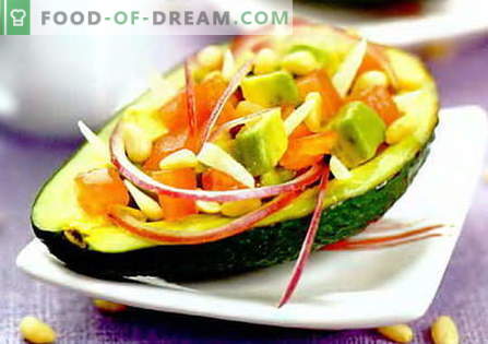 Insalata di avocado - le migliori ricette. Come correttamente e gustoso per preparare un'insalata con avocado.