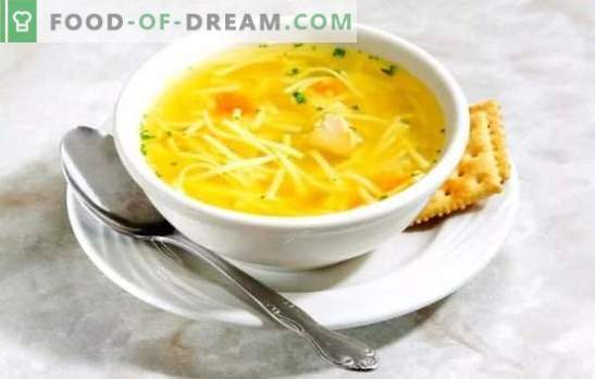 Zuppa di noodle: una ricetta passo-passo per un primo piatto tradizionale. Zuppa di noodles varianti (passo dopo passo)