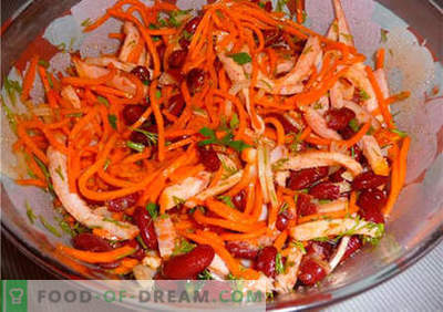 Insalata di carote coreane con fagioli - le migliori ricette. Come preparare una buona e gustosa insalata con carote e fagioli coreani