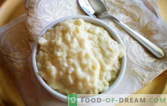 Porridge di riso sul latte - l'alfabeto della cucina dietetica. Giovane madre: come cucinare il porridge di riso con il latte