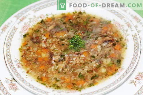Zuppa di grano saraceno - le migliori ricette. Come cucinare la zuppa di grano saraceno e gustosa.