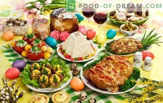 Piatti per Pasqua - abbiamo preparato la tavola per la festa più importante dell'anno. Una selezione delle migliori ricette per la Pasqua: insalate, piatti caldi, dessert