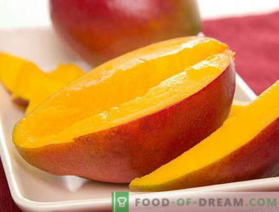 Mango - descrizione, proprietà utili, uso in cucina. Ricette con mango.