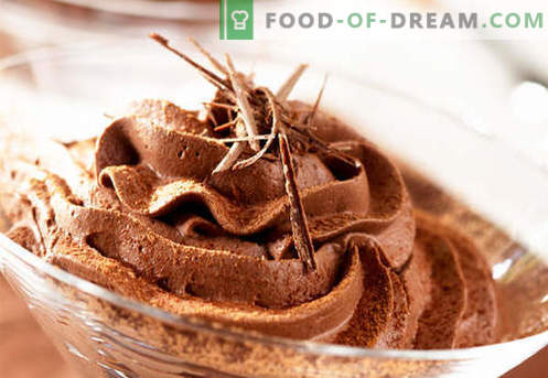 Mousse al cioccolato: le migliori ricette. Come preparare correttamente e deliziosamente la mousse al cioccolato.