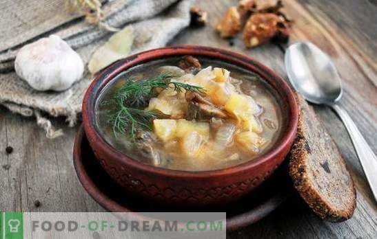 Zuppa di Quaresima - per il digiuno e le diete sono buone! Le migliori ricette tradizionali e originali di zuppa di carne magra senza carne e grasso animale