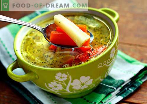 zuppa di brodo vegetale - le migliori ricette. Come cucinare correttamente e gustoso zuppa in brodo vegetale.