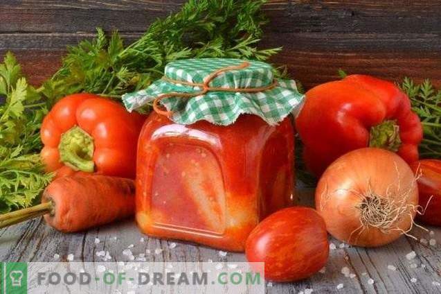 Gefüllte Paprikaschoten in Tomatensauce für den Winter