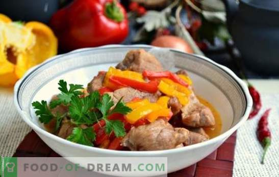 Carne di maiale con pepe bulgaro: ricette e dettagli di cottura. Come cucinare una deliziosa carne di maiale con peperoni