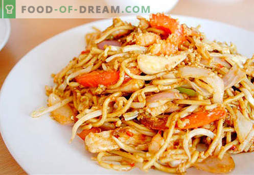 spaghetti cinesi - le migliori ricette. Come cucinare correttamente e gustoso spaghetti cinesi a casa.