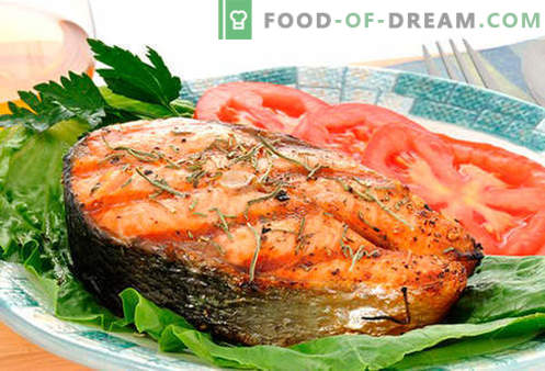 Bistecca di salmone - le migliori ricette. Come cucinare correttamente e gustosa bistecca di salmone.